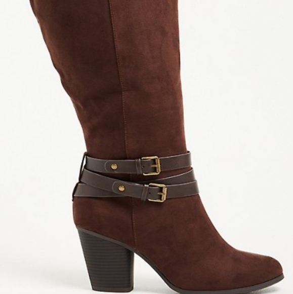 Torrid brown knee high boots size 10 - Picture 2 of 7